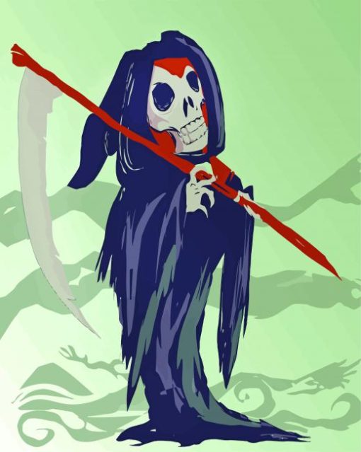 Grim Reaper Illustration paint by number