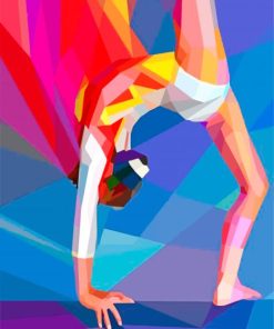 Gymnastic Pop Art paint by numbers