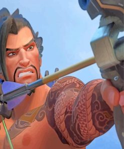 Hanzo Warrior paint by numbers