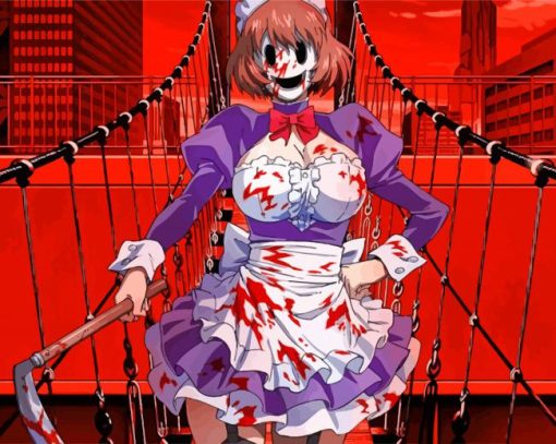 High Rise Invasion Maid Anime paint by number