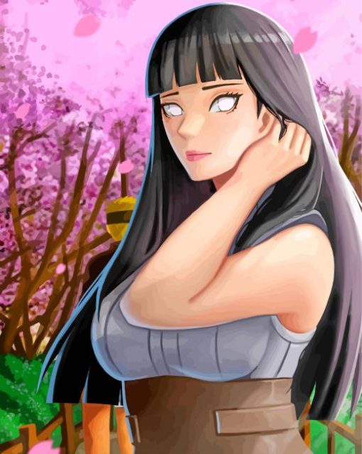 Hinata From Naruto paint by numbers