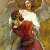 Jacob Wrestled With The Angel paint by numbers