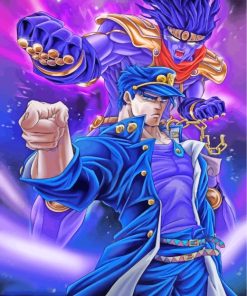 Jotaro Kujo Jojo Bizarre Adventure Anime paint by number