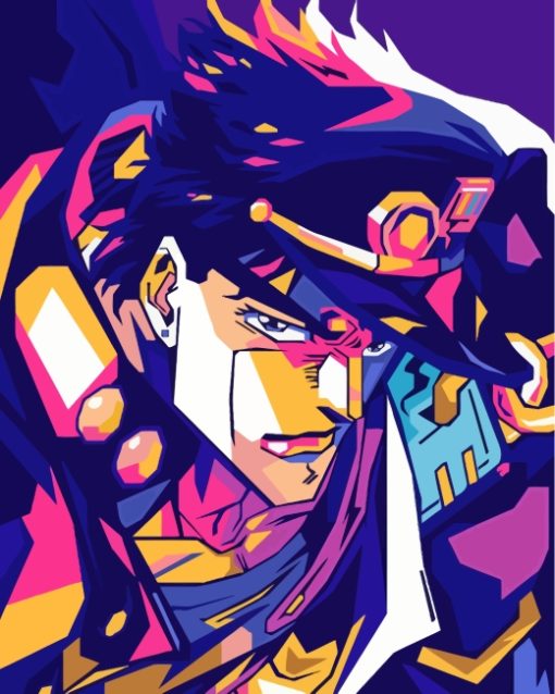 Jotaro Kujo Pop Art paint by number