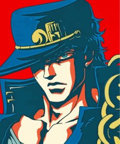 Jotaro Kujo Jojo Adventure paint by number