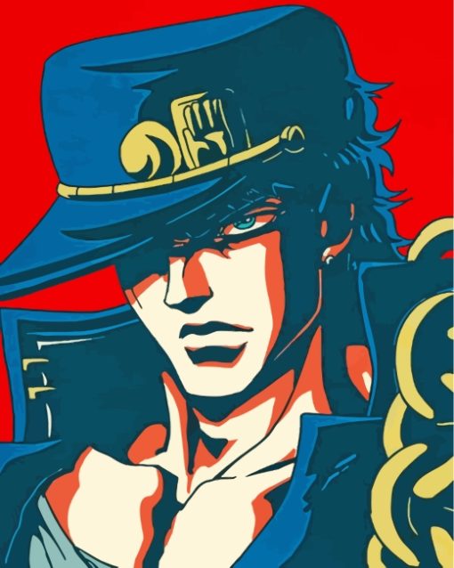 Jotaro Kujo Jojo Adventure paint by number