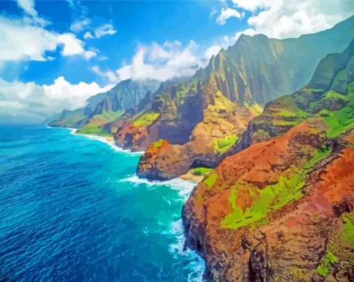 Kauai Island In Hawaii paint by numbers