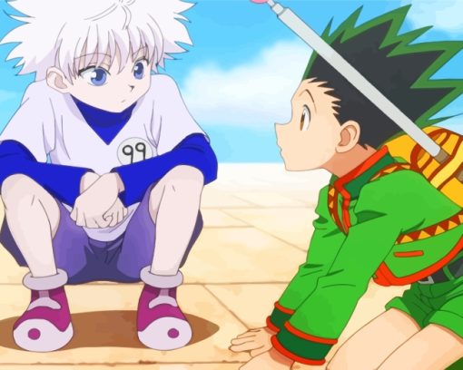 Killua And Gon Hunter x Hunter paint by numbers