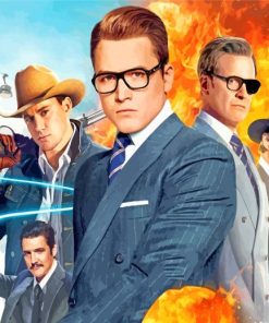 Kingsman Golden Circle Movie paint by numbers