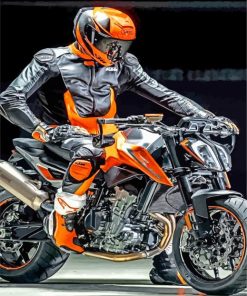 Ktm Duke Motocross paint by number