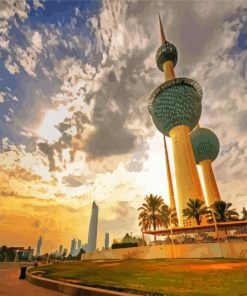 Kuwait Towers paint by numbers