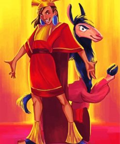 Kuzco And The Llama paint by numbers