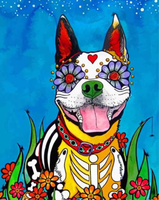 Mexican Dog paint by numbers