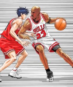 Michael Jordan Slam Dunk paint by numbers