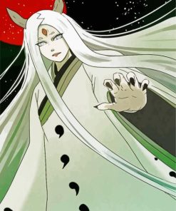 Kaguya Otsutsuki Naruto paint by numbers