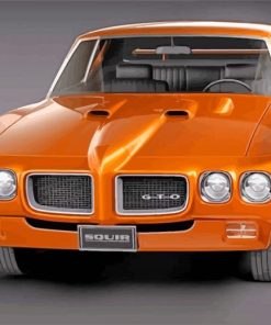 Orange Gto Car paint by numbers