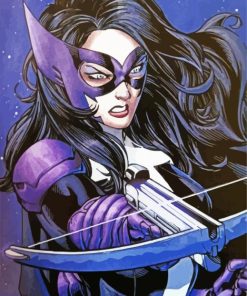 Powerfull Huntress Woman paint by numbers