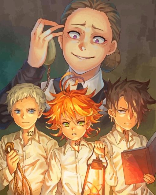 Promised Neverland Anime Characters paint by numbers