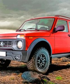 Red Lada paint by numbers