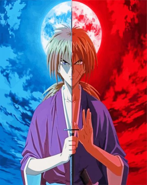 Rurouni Kenshin Anime Manga paint by numbers