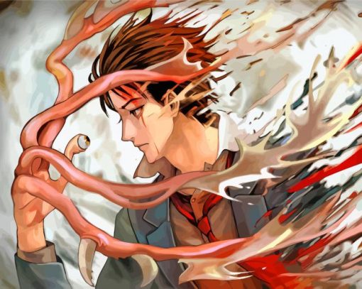 Splatter Parasyte Anime paint by numbers