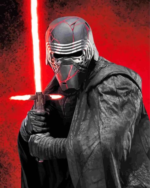 Star Wars Kylo Ren paint by numbers