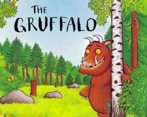 The Gruffalo Cartoon paint by numbers