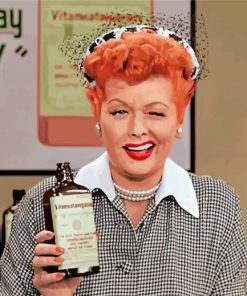 The Actress Lucille Ball paint by numbers