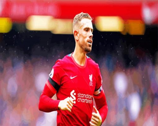 The Footballer Player Jordan Henderson paint by numbers