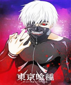 Tokyo Ghoul Kaneki paint by numbers