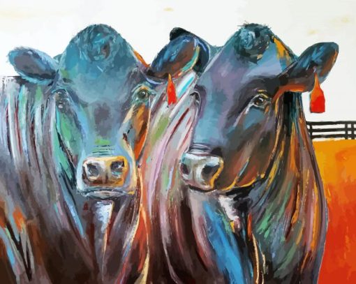 Aberdeen Angus Cows paint by numbers