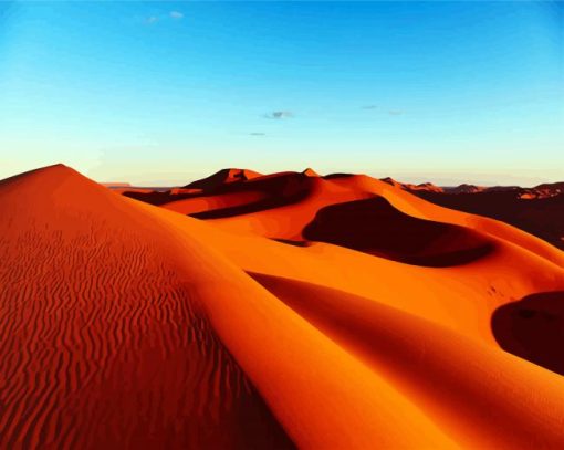 Africa Kalahari Desert paint by number