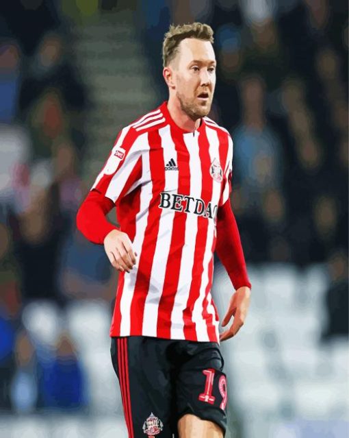 Aiden Mcgeady Sunderland AFC paint by numbers