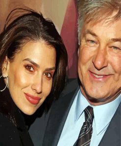 Alec Baldwin And His Wife Hilaria paint by number