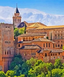 Alhambra Granada Andalusia paint by number