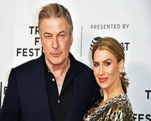 American Alec Baldwin And His Wife paint by number