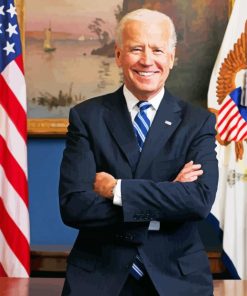 American President Joe Biden paint by numbers