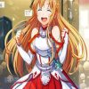 Anime Character Asuna paint by number