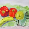 Apples And Banana paint by numbers