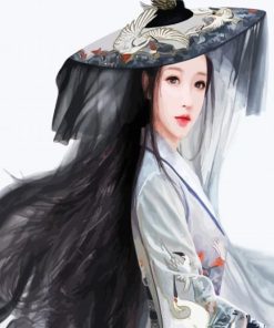 Asian Woman paint by numbers