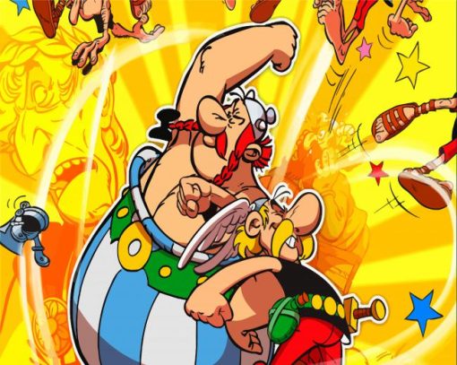 Asterix And Obelix Characters paint by number