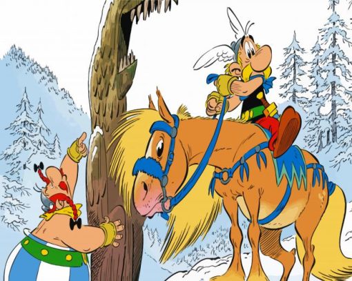 Asterix And Obelix And The Horse paint by number