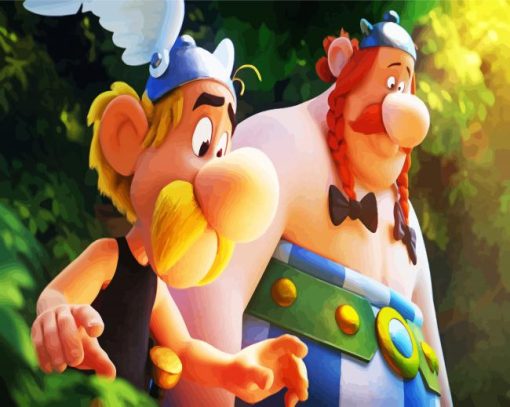 Asterix Characters paint by number