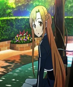 Asuna Anime Character paint by number