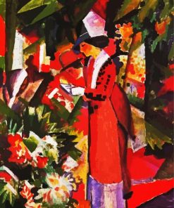 August Macke Walk In Flowers paint by number