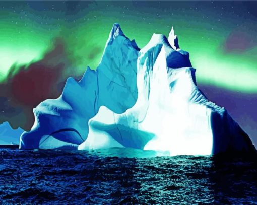 Aurora Iceberg paint by numbers