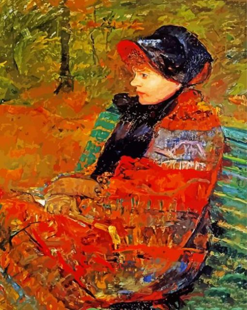 Automne Portrait Lydia Cassatt paint by number