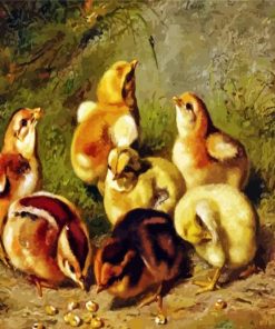 Baby Chicks paint by numbers