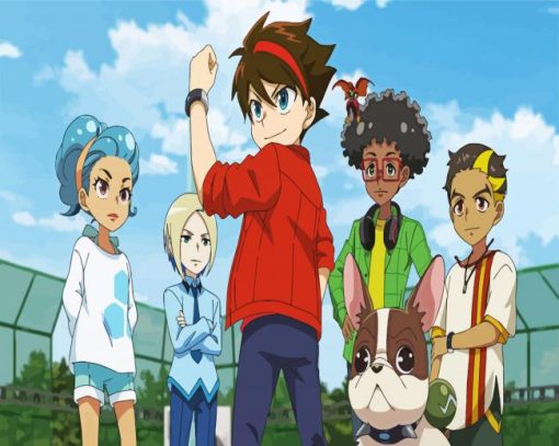 Bakugan Battle Brawlers Anime paint by number