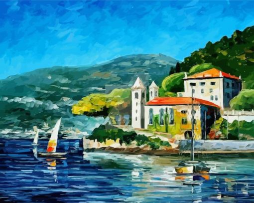 Balbianello Villa Art paint by number